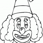 דף צביעה ליצן 6