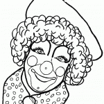 דף צביעה ליצן 3