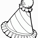 דף צביעה כובע ליצן