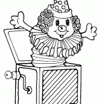 דף צביעה בובת ליצן