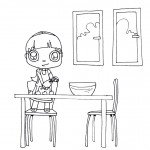 דף צביעה קישוט עוגיות