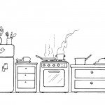דף צביעה מטבח