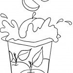 דף צביעה מיץ תפוחים