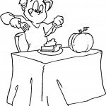 דף צביעה אכילה של עוגת דלעת