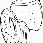 דף צביעה פרוסות לחם וכעכים