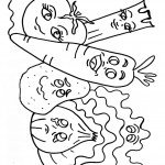 דף צביעה פני ירקות