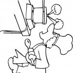 דף צביעה טבח מבשל 3