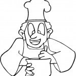 דף צביעה טבח מבשל 2