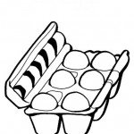 דף צביעה תבנית ביצים