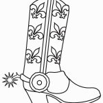 דף צביעה מגפי קאובוי 6