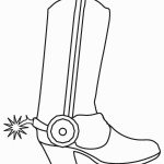 דף צביעה מגפי קאובוי 5