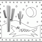 דף צביעה שיחי צבר במדבר