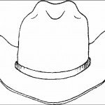 דף צביעה כובע קאובוי