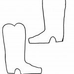 דף צביעה מגפי קאובוי 1