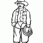 דף צביעה קאובוי 2