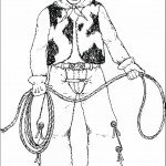 דף צביעה קאובוי 1