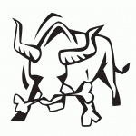 דף צביעה שור