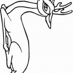 דף צביעה איילה 7