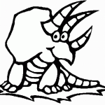 דף צביעה דינוזאור 22