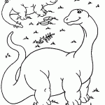 דף צביעה דינוזאור 20