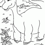 דף צביעה דינוזאור 19