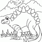 דף צביעה דינוזאור 16