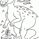 דף צביעה דינוזאור 14