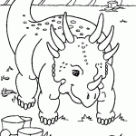 דף צביעה דינוזאור 13