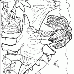 דף צביעה דינוזאור 25