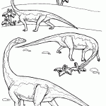 דף צביעה דינוזאורים במדבר