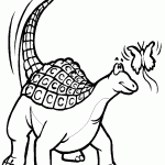 דף צביעה מפגש בין דינוזאור לפרפר