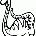 דף צביעה דינוזאור 24