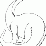 דף צביעה דינוזאור 9