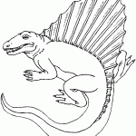דף צביעה דינוזאור 8