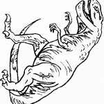 דף צביעה דינוזאור 7