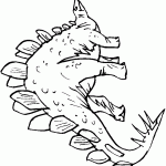 דף צביעה דינוזאור 6