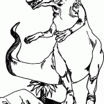 דף צביעה דינוזאור 5