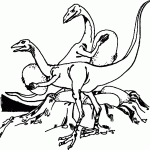 דף צביעה שמירה על ביצי הדינוזאורים