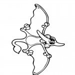 דף צביעה דינוזאור בעל כנפיים