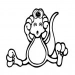 דף צביעה דינוזאור 2