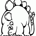 דף צביעה דינוזאור 23