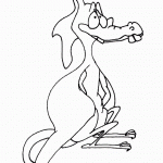 דף צביעה דינוזאור קצת עצוב