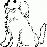 דף צביעה כלב מעורב