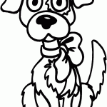 דף צביעה כלב