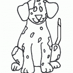 דף צביעה כלב דלמטי