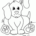 דף צביעה גור כלבים פוגש חיפושית