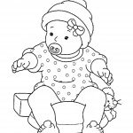 דף צביעה בובה 35