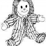 דף צביעה בובה 30