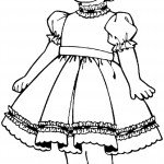 דף צביעה בובה 25