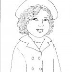 דף צביעה בובה 19